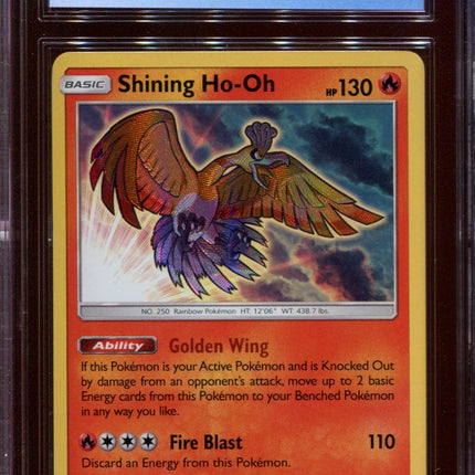 Shining Ho-oh - SM70 - CGC 9 Mint - Black Star Promo - Shining Legends - 68264