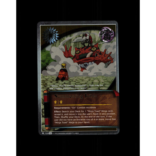 Summoning Jutsu - 725 - NM - 1st Edition Foil - S18 - Naruto CCG - D4-113