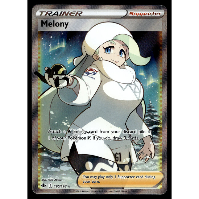 Melony - 195/198 - NM - Full Art - Chilling Reign - Pokemon - C2-17