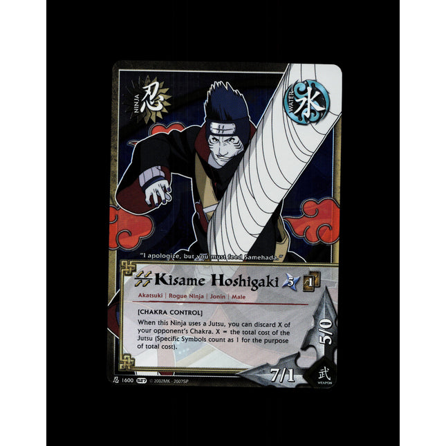 Kisame Hoshigaki - 1600 - NM - Unlimited Foil - S27 - Naruto CCG - D3-141
