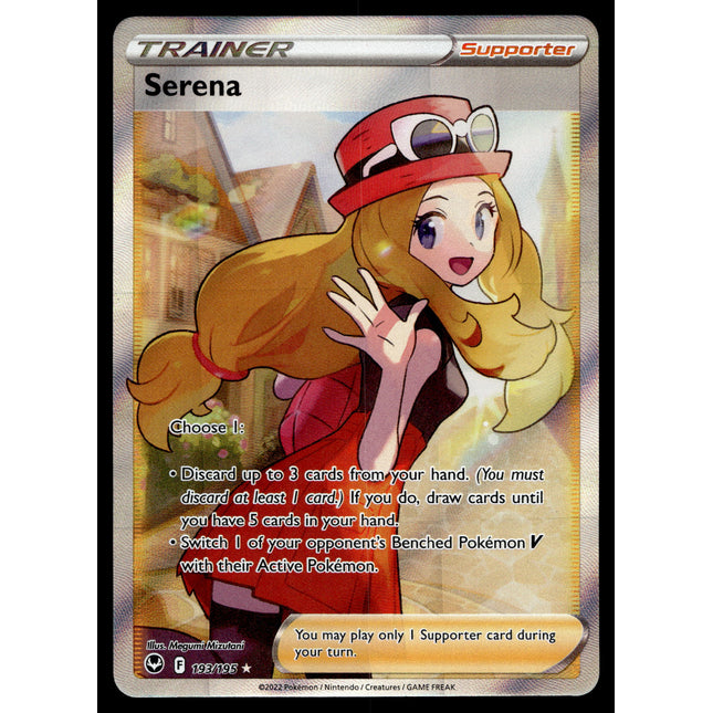 Serena - 193/195 - NM - Full Art - Silver Tempest - Pokemon - C2-6