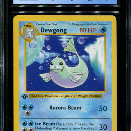 Dewgong - 25/102 - CGC 8.5 - 1st Edition - Base Set - Pokemon - 38112