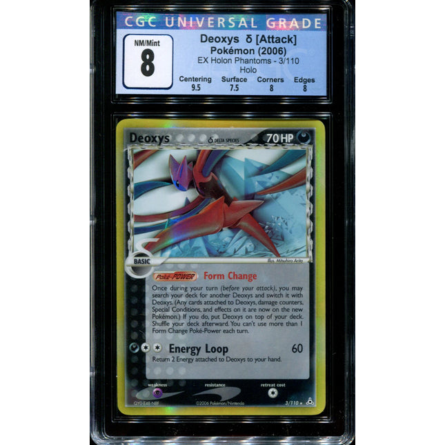 Deoxys - 3/110 - CGC 8 - Holo - Holon Phantoms - 36660