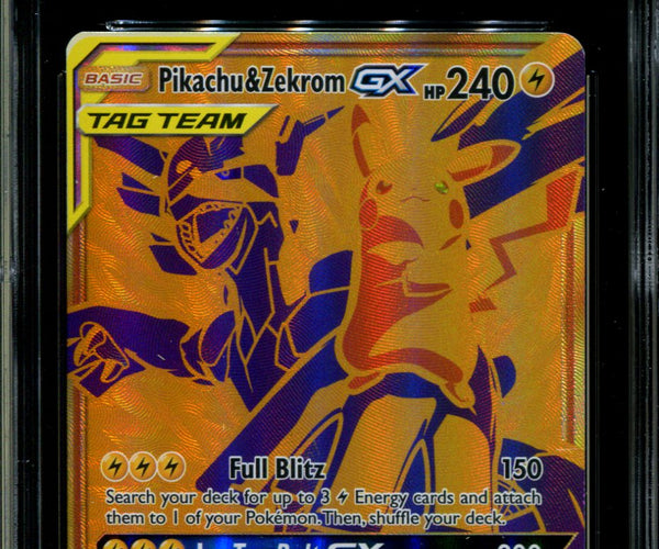 Pikachu & Zekrom GX - SM248 - CGC 9.5 - Black Star Promos - Gold Rare   Squeaks Game World