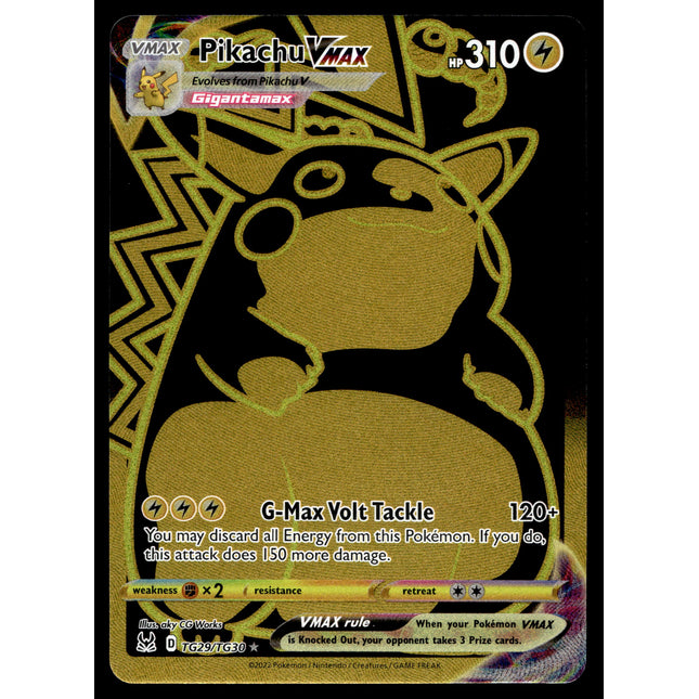 Pikachu Vmax - TG29/TG30 - NM - Secret Rare - Lost Origin - Pokemon - A7-28