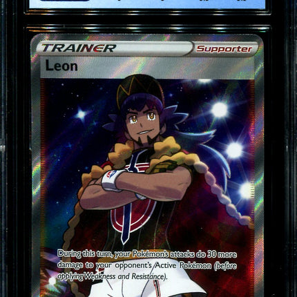 Leon - 182/185 - CGC 8.5 - Full Art - Vivid Voltage - Pokemon - 28260
