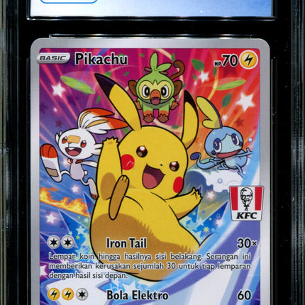 Pikachu - 016/S-P - CGC 9.5 - Sword & Shield Promos - Indonesian - KFC - Pokemon - 94083