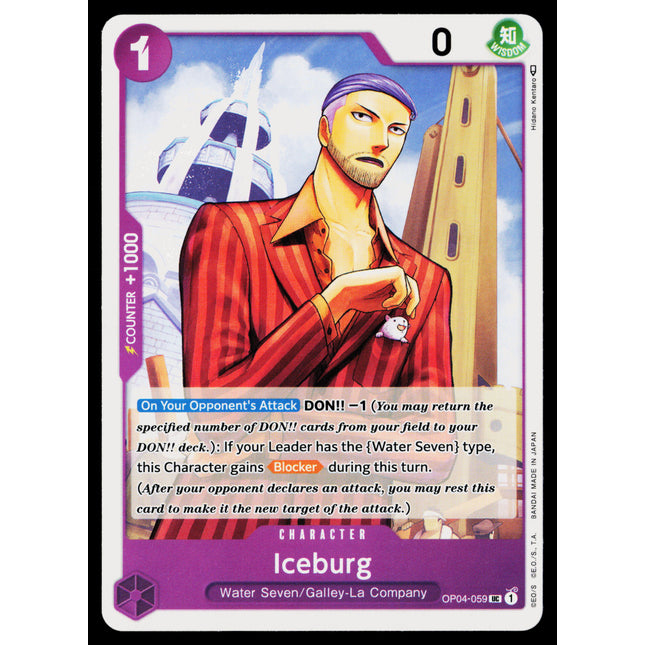 Iceburg - OP04-059 - NM - Uncommon - English OP04 - One Piece TCG