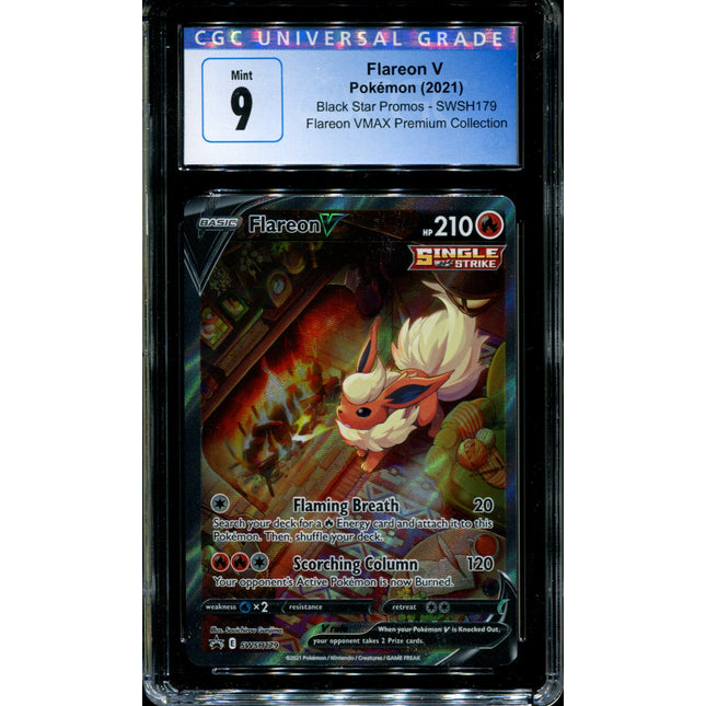 Flareon V - SWSH179 - CGC 9 - Black Star Promos - Alternate Art - Pokemon - 92301