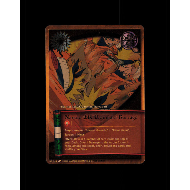 Naruto 2k Uzumaki Barrage - 145 - NM - 1st Edition - Foil - Naruto CCG - D4-353