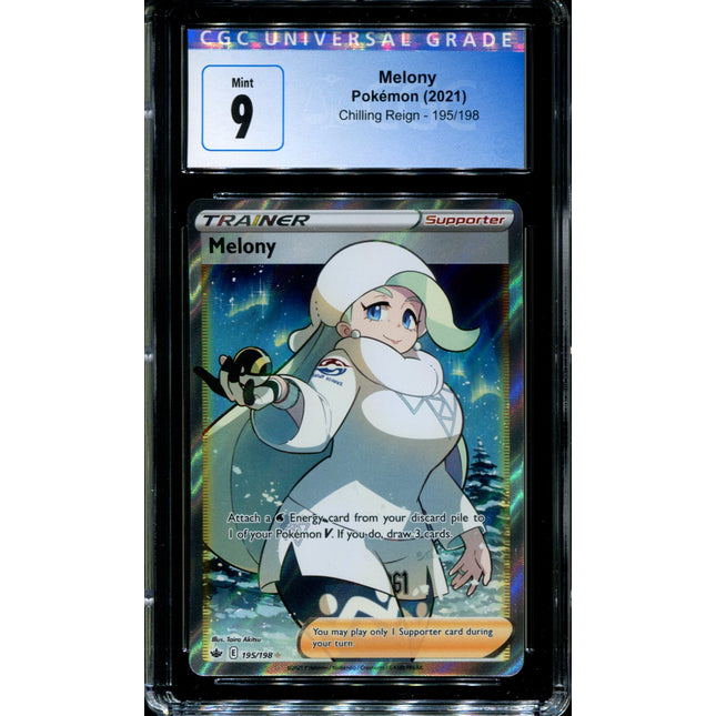 Melony - 195/198 - CGC 9 - Chilling Reign - Full Art - Pokemon - 91312