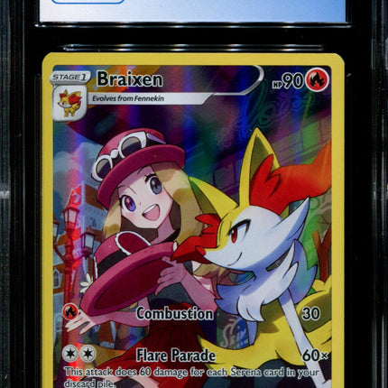 Braixen - TG01/TG30 - CGC 9 - Silver Tempest - Character Rare - Pokemon - 5041