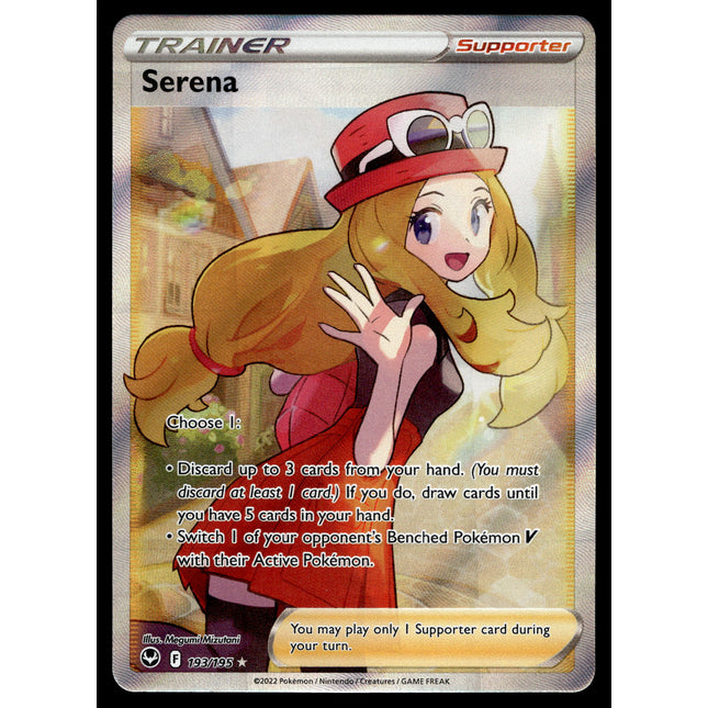 Serena - 193/195 - NM - Full Art - Silver Tempest - Pokemon - C3-20