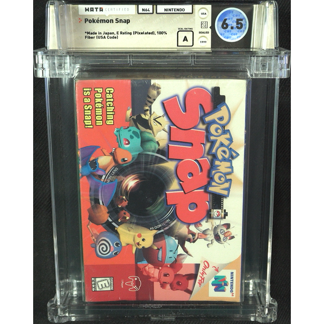 Pokemon Snap - Nintendo 64 - WATA 6.5 - A Seal - Sunfaded - Brand New - Pikachu