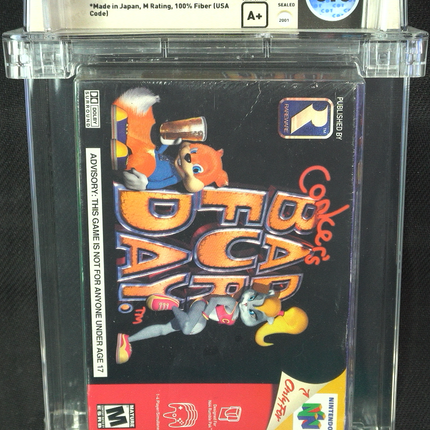 Conker's Bad Fur Day - Nintendo 64 - WATA 6.0 - A+ - N64 - Brand New Sealed - Case Damaged