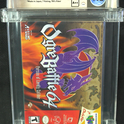 Ogre Battle 64 - Nintendo 64 - WATA 9.2 - A++ Seal - Brand New - Rare - Atlus