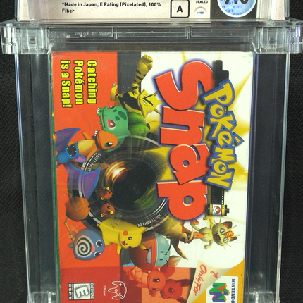 Pokemon Snap - Nintendo 64 - WATA 7.5 - A Seal - Brand New - Pikachu