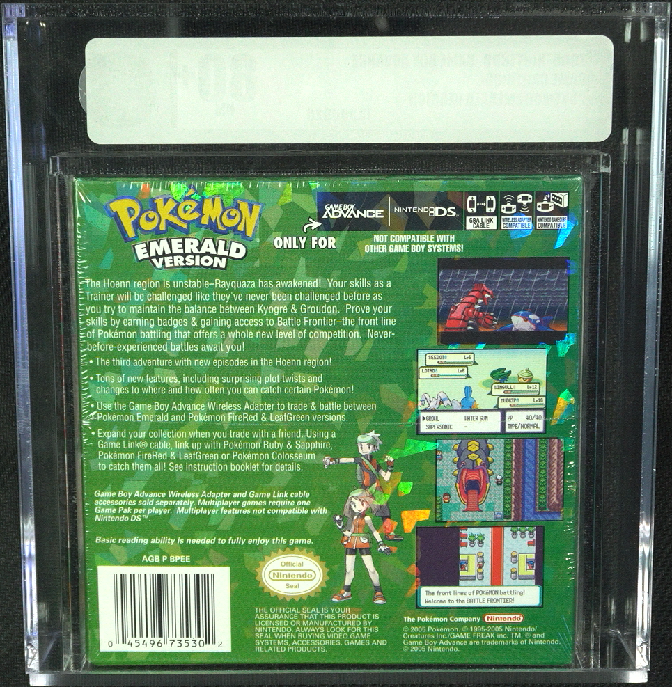 Pokemon: Emerald Version Nintendo Game Boy Advance GBA 