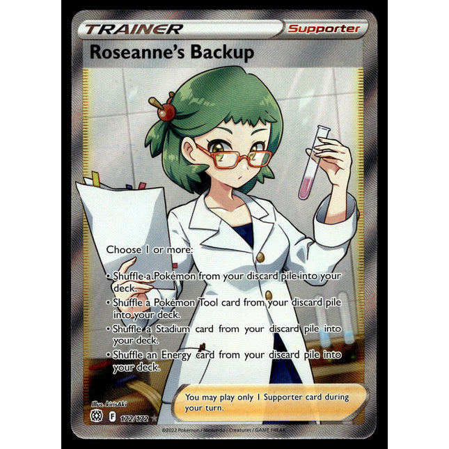 Roseanne's Backup - 172/172 - PSA NM - Full Art - Brilliant Stars - Pokemon - A5-38