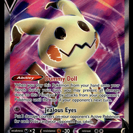 Mimikyu V - 148/163 - NM - Full Art - Battle Styles - Pokemon - A8-59