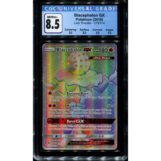 Blacephalon GX - 219/214 - CGC 8.5 NM/Mint+ - Lost Thunder - 02348