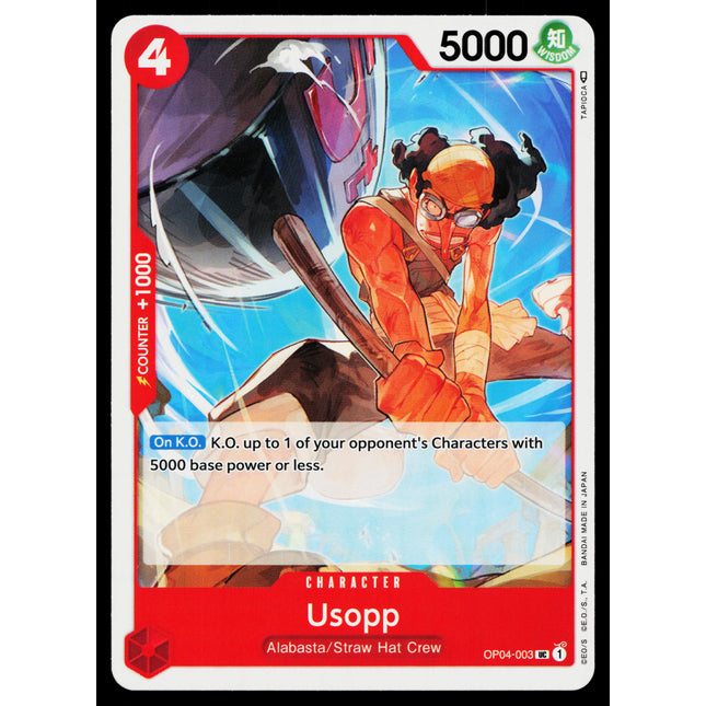 Usopp - OP04-003 - NM - Uncommon - English OP04 - One Piece TCG