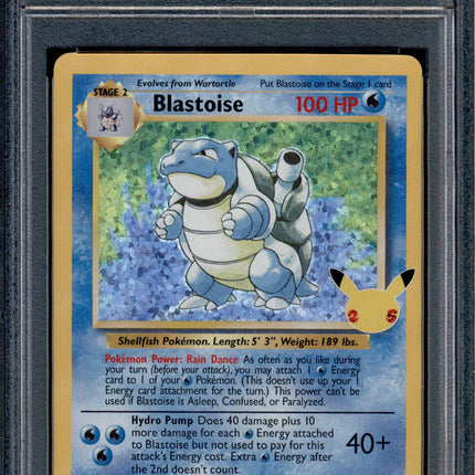 Blastoise - 2/102 - PSA 9 - Holo - Celebrations - Pokemon - 61995