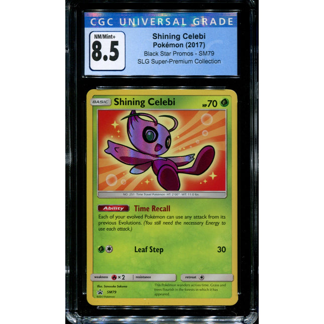 Shining Celebi - SM79 - CGC 8.5 - Black Star Promo - Shining Legends - Pokemon -  15161