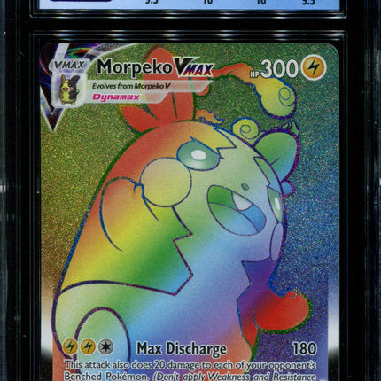 Morpeko Vmax - 204/202 - CGC 9.5 Gem Mint - Sword & Shield - 02306