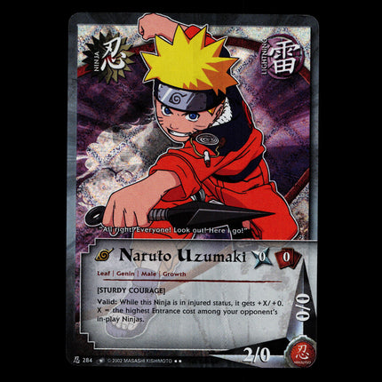 Naruto Uzumaki - 284 - NM - 1st Edition - Diamond Foil - Naruto CCG - D3-23
