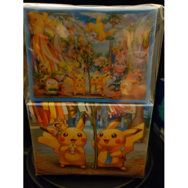 Pikachu Island Celebration - Japanese - Sleeves and Deck Box Combo