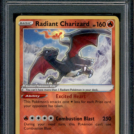 Radiant Charizard - 020/159 - PSA 8 - Holo - Crown Zenith - Pokemon - 73396