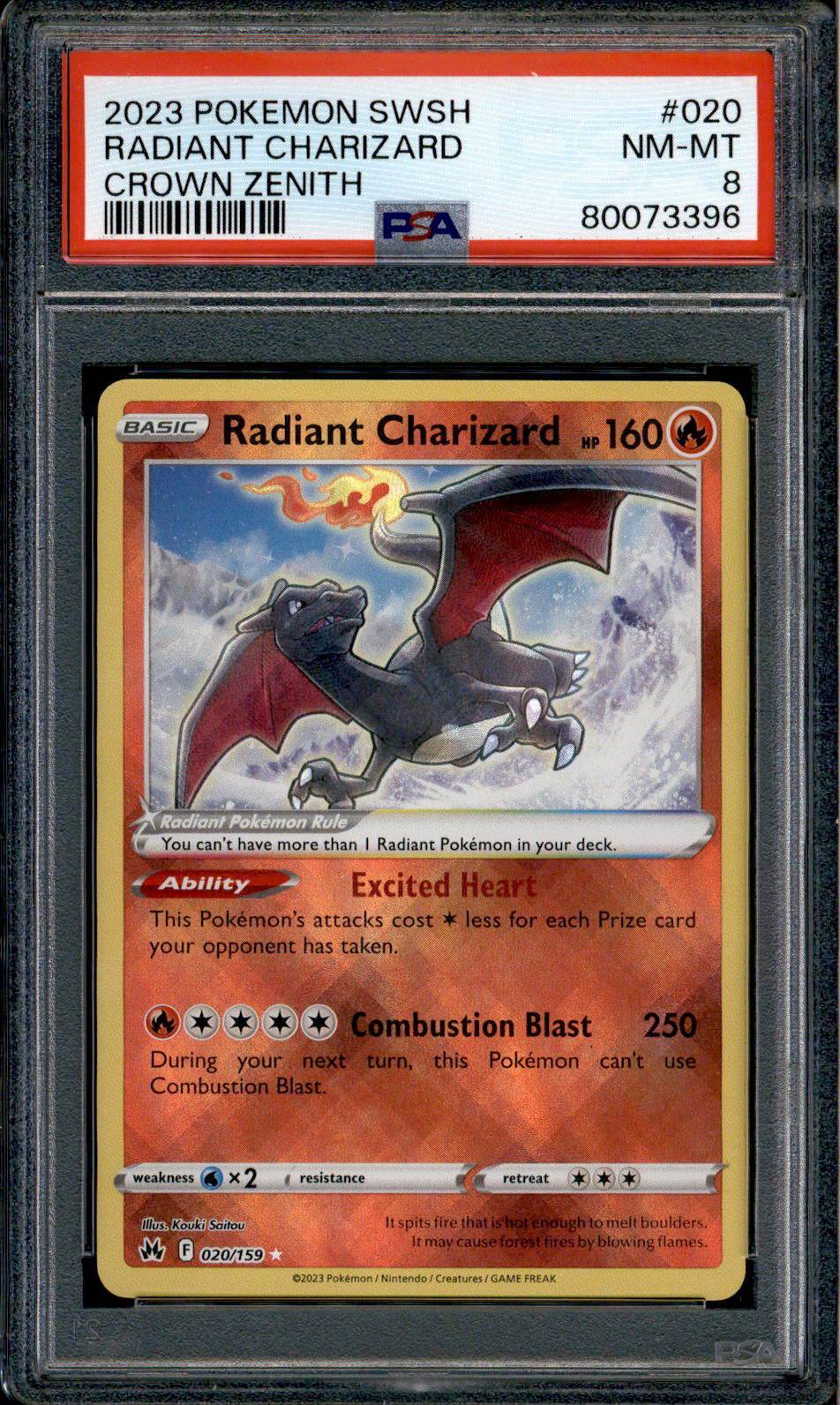 how much is a radiant charizard pokemon card worth 2022 POKEMON GO #11 RADIANT CHARIZARD "HOLO", CGC 9.5 GEM MINT (08009)