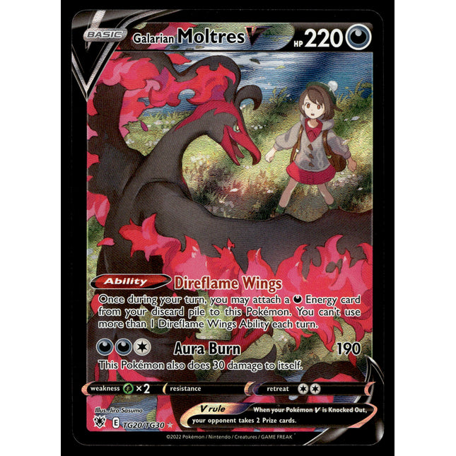 Galarian Moltres V - TG20/TG30 - NM - Character Rare - Astral Radiance - Pokemon - A9-110