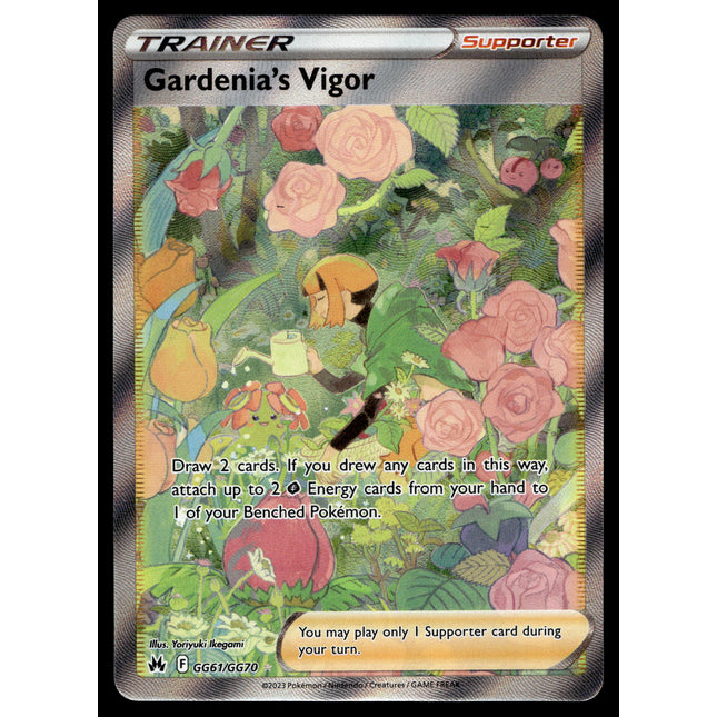 Gardenia's Vigor - GG61/GG70 - NM - Full Art - Crown Zenith - Pokemon - C2-16