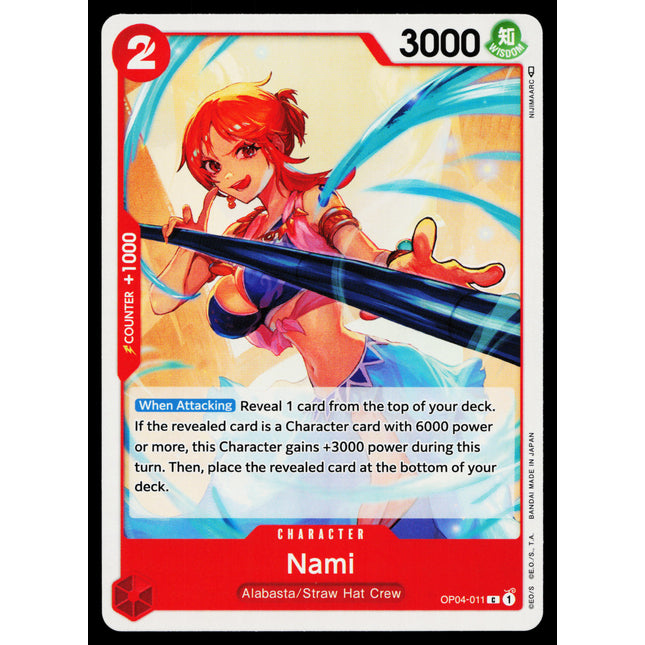 Nami - OP04-011 - NM - Common - English OP04 - One Piece TCG