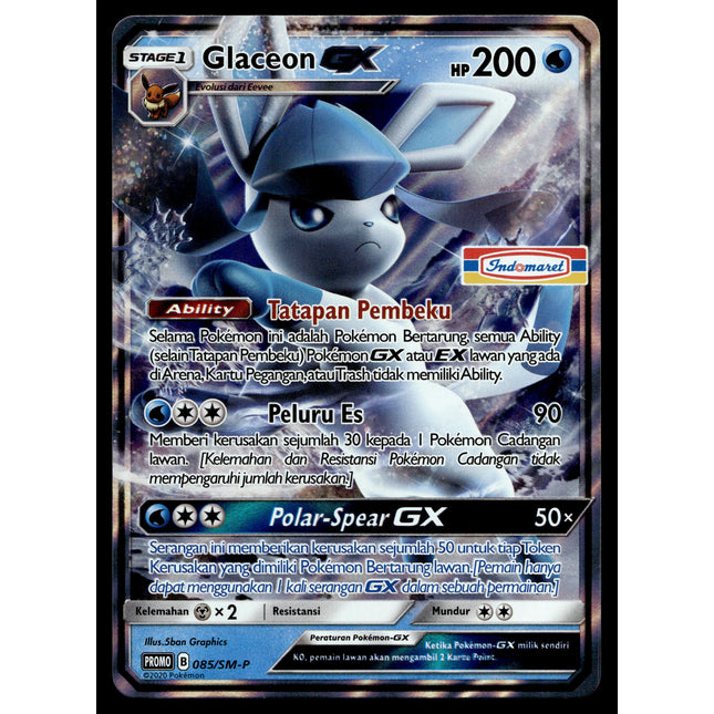 Glaceon GX - 085/SM-P - NM - Indonesian Indomaret - Promo - Pokemon - B1-15
