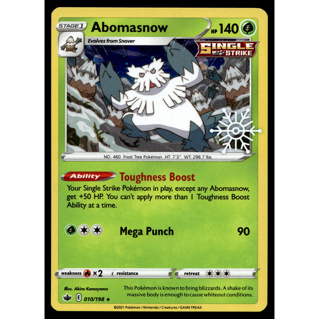 Abomasnow - 010/198 - NM - Holo - Calendar Promo - Pokemon - A9-6
