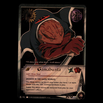 Gamabunta - 176 - NM - 1st Edition - Foil - Naruto CCG - D4-199