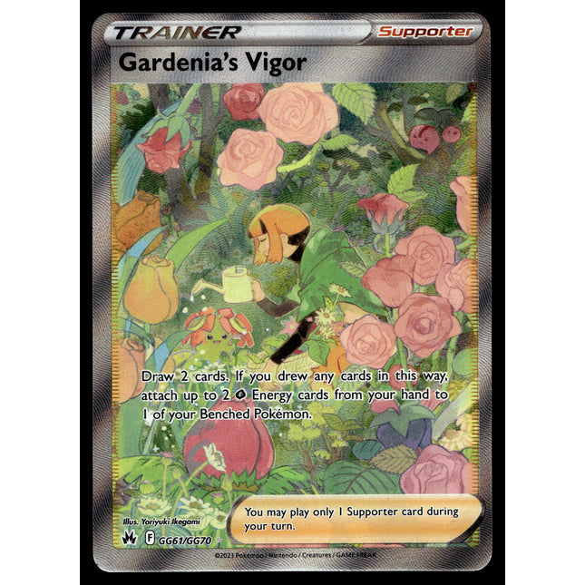 Gardenia's Vigor - GG61/GG70 - NM - Full Art - Crown Zenith - Pokemon - C2-10