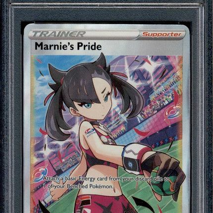 Marnie's Pride - 171/172 - PSA 9 - Full Art - Brilliant Stars - Pokemon - 76466