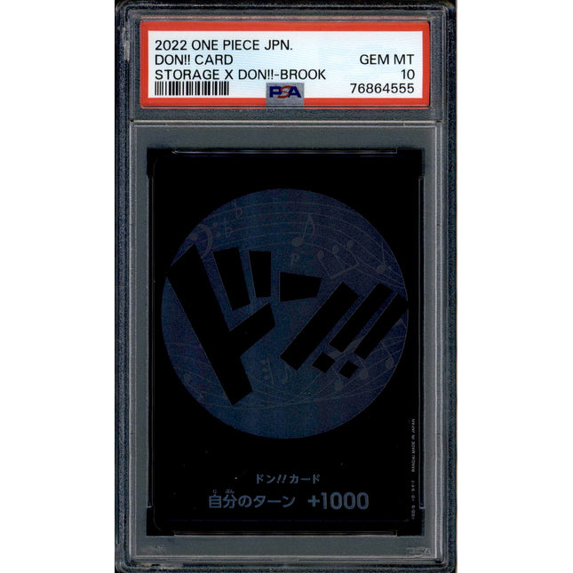 Brook Don Card - Promo Storage - PSA 10 - Japanese Holo - Box - One Piece - 64555
