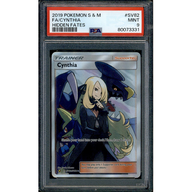 Cynthia - SV82/SV94 - PSA 9 - Full Art - Hidden Fates - Pokemon - 73331