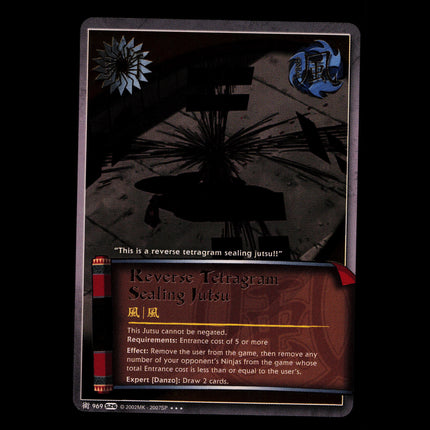 Reverse Tetragram Sealing Jutsu - 969 - NM - Foil - S26 - Naruto CCG - E1-157