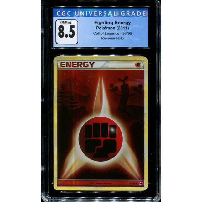 Fighting Energy - 93/95 - CGC 8.5 - Reverse Holo - Call of Legends - Pokemon - 68067