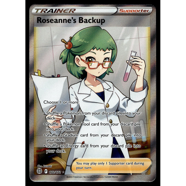 Roseanne's Backup - 172/172 - PSA NM - Full Art - Brilliant Stars - Pokemon - A5-39