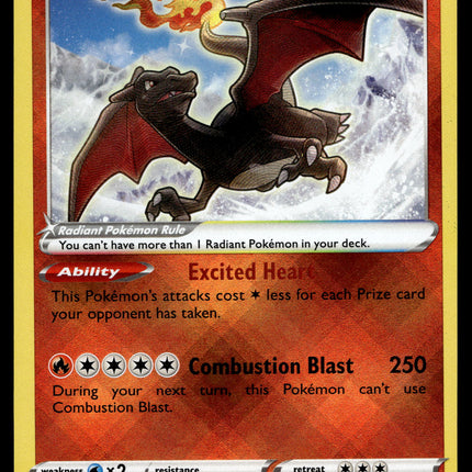 Radiant Charizard - 020/159 - NM - Ultra Rare - Crown Zenith - Pokemon - A7-67