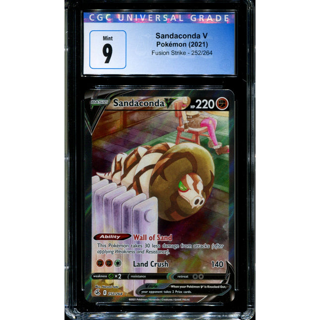 Sandaconda V - 252/264 - CGC 9 - Fusion Strike - Alternate Art - Pokemon - 91168