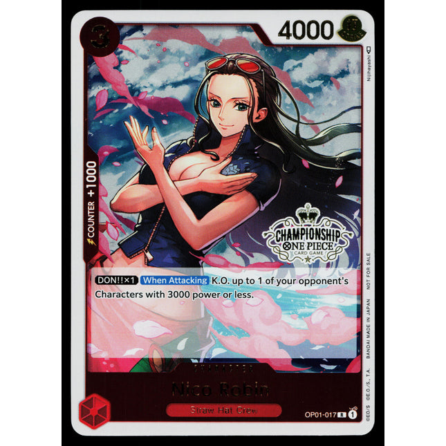 Nico Robin - OP01-017 - NM - Holo - Championship Promo - One Piece - D1-2