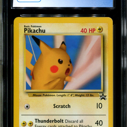 Pikachu - 26 - CGC 9 - Black Star Promos - League - Pokemon - 92039